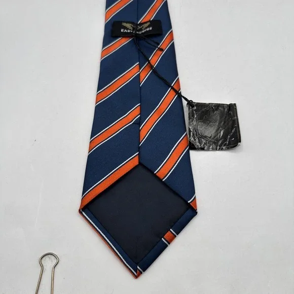 NWT Auburn Tigers Stripe Mens Tie College University Logo Alumni Neck Tie - Picture 4 of 7